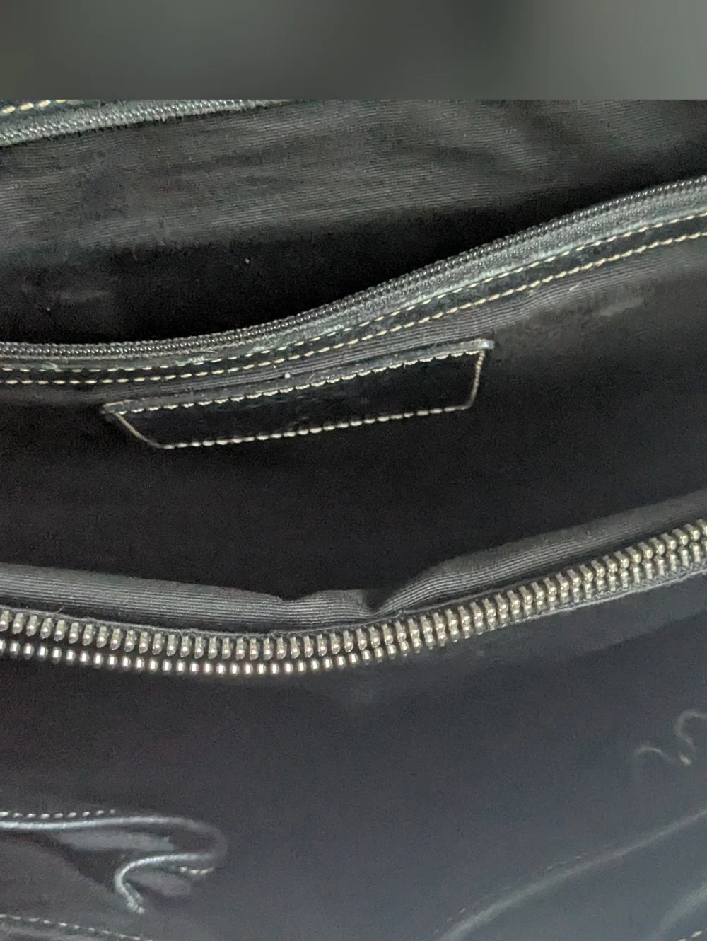 Coach Black Leather Laptop Messenger Bag with Silver Hardware E0993 70095
